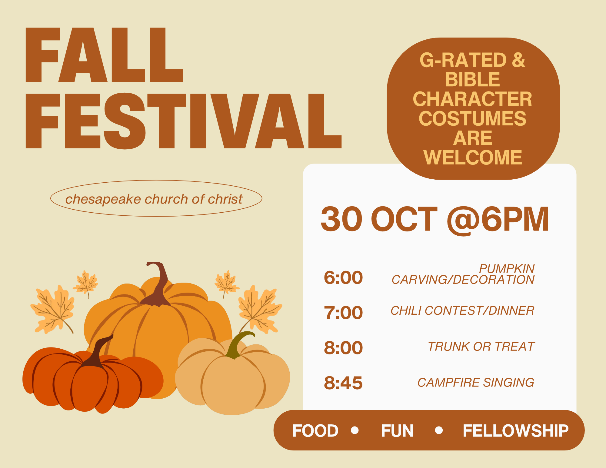 fall festival 2026 flyer